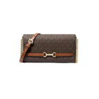Michael Kors Carson Large Signature Logo Convertible Crossbody Bag Brown