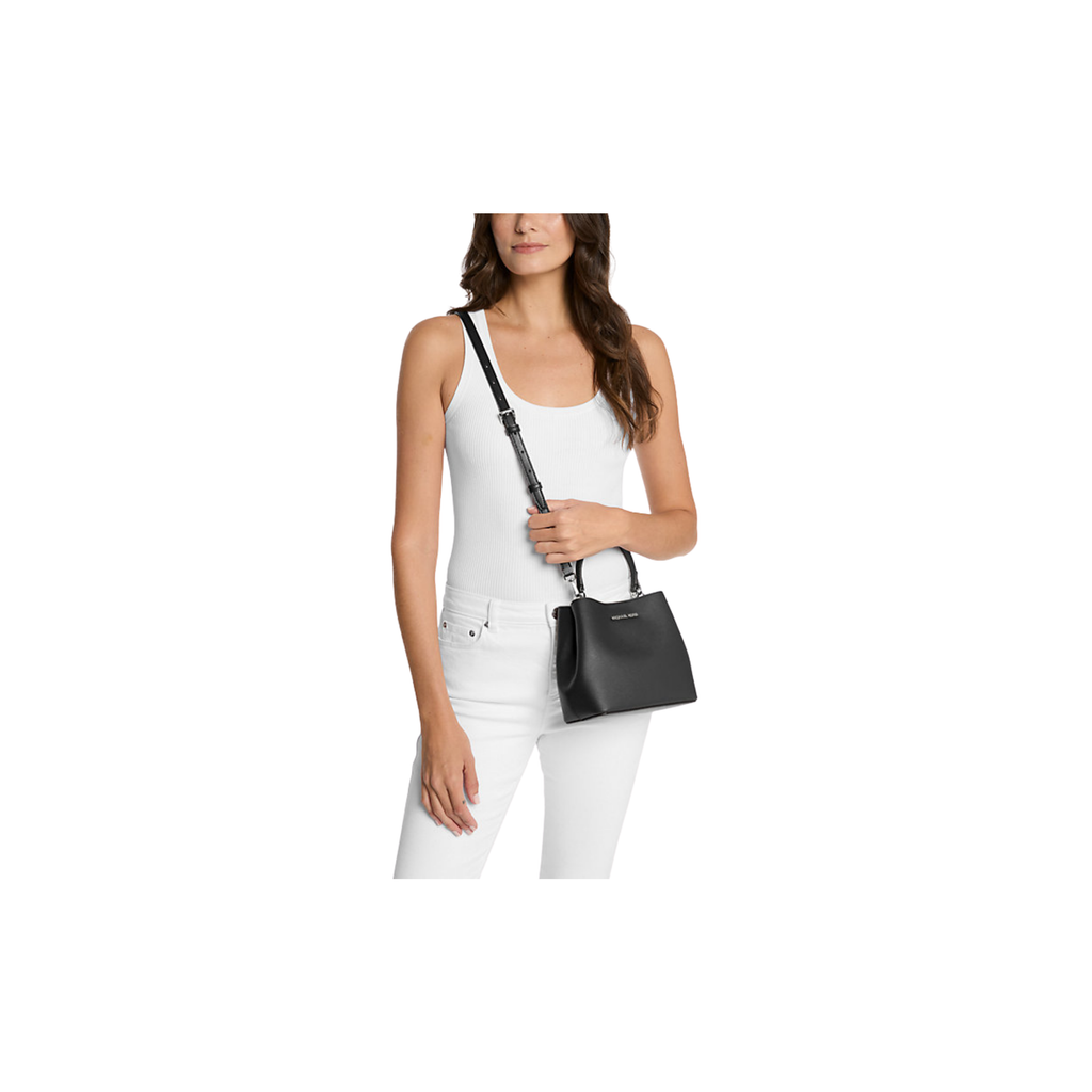Michael Kors Pratt Small Convertible Shoulder Bag Black
