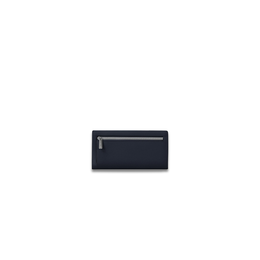 Michael Kors Reed Large Pebbled Leather Wallet Navy