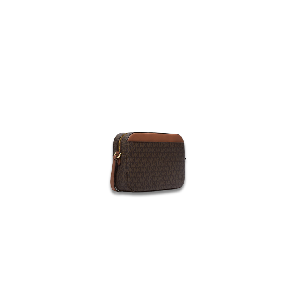 Michael Kors Jet Set Large Logo Crossbody Bag Brown