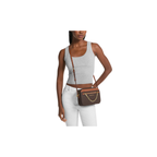 Michael Kors Jet Set Large Logo Crossbody Bag Brown