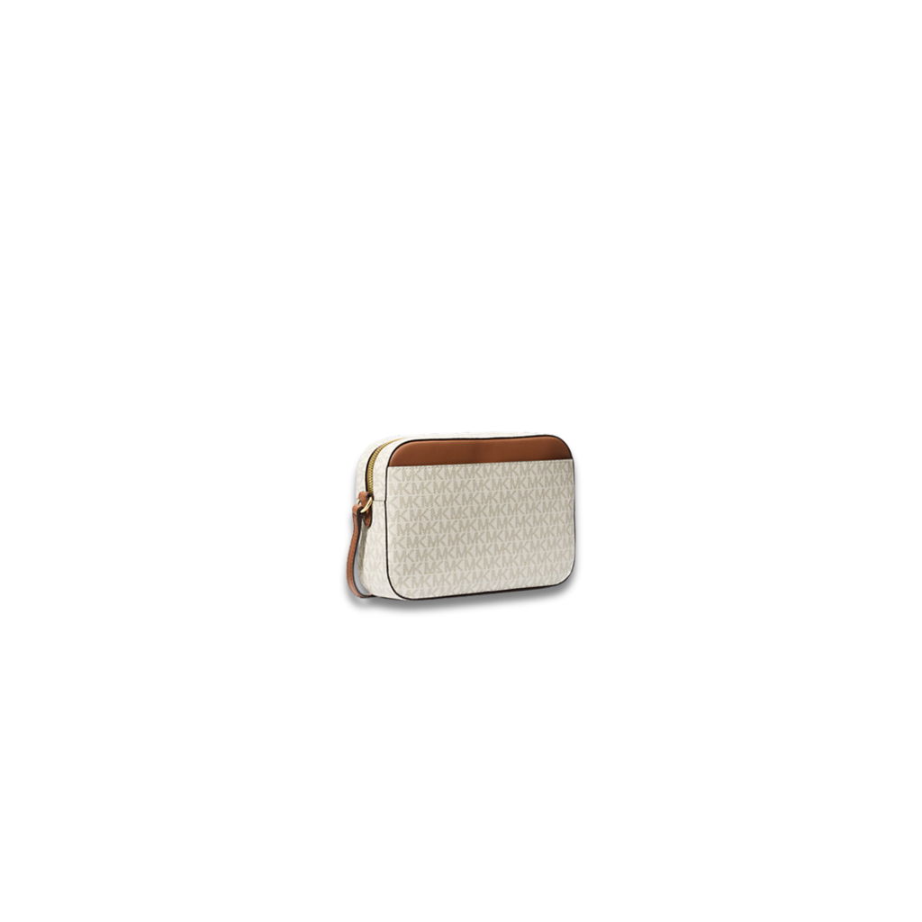 Michael Kors Jet Set Large Logo Crossbody Bag Vanilla