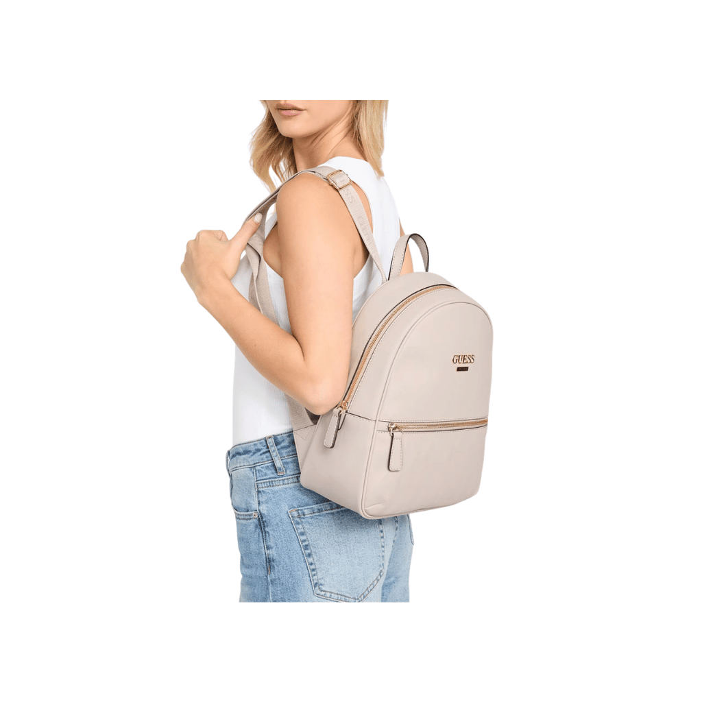 GUESS Veeda Logo Backpack Taupe