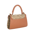 GUESS Sabrina Top-Handle Mini Bag Logo Brown