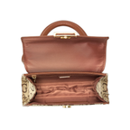 GUESS Sabrina Top-Handle Mini Bag Logo Brown