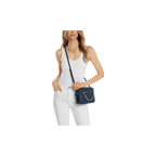 Michael Kors Jet Set Large Saffiano Leather Crossbody Bag Navy