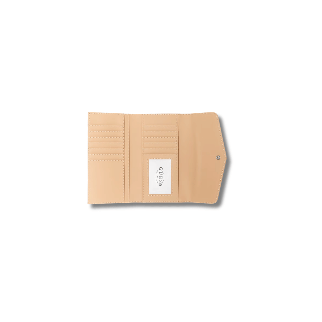 Guess Hallow Lane Slim Clutch Wallet Milk