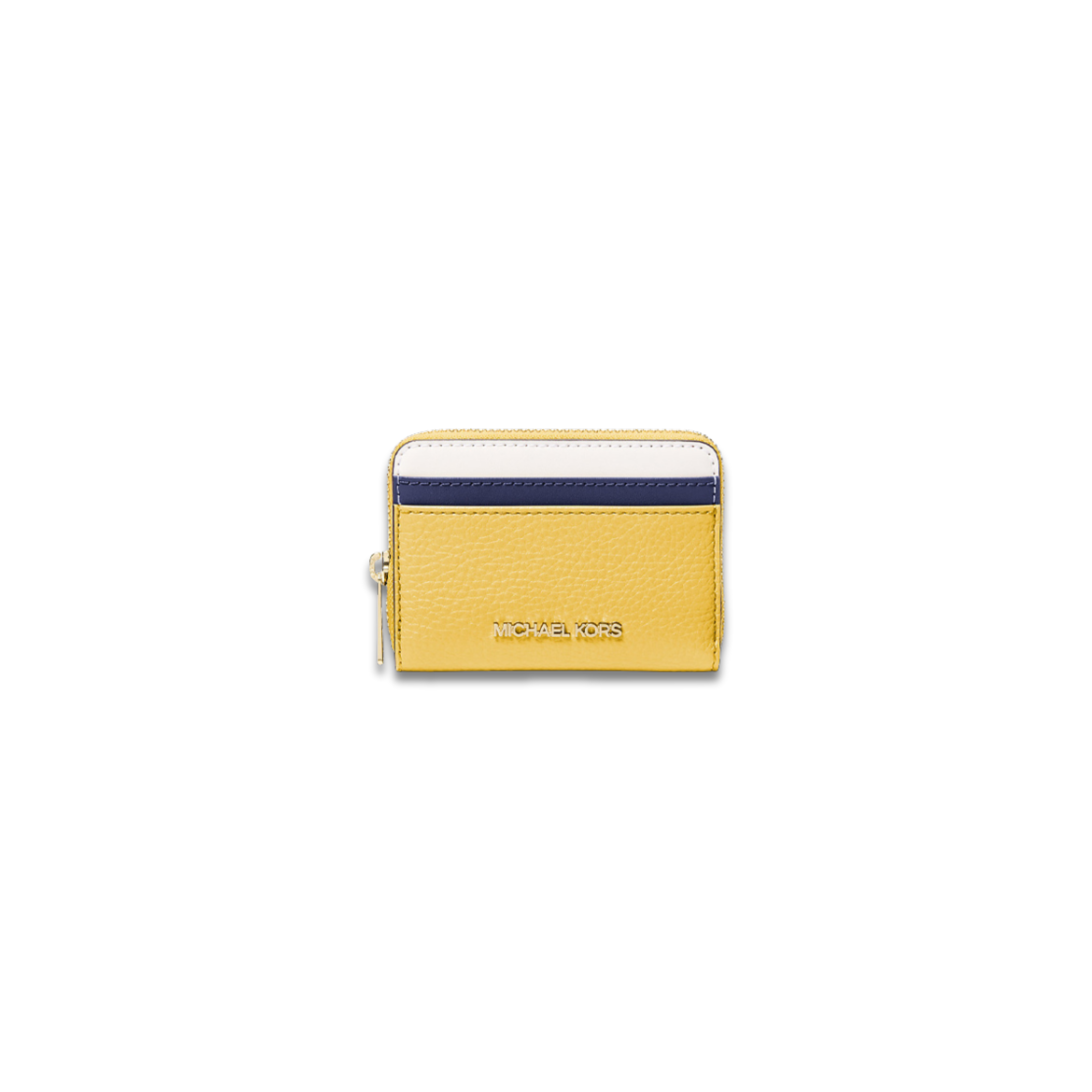 Michael Kors Jet Set Travel Medium Color Block Wallet Daisy Yellow Multi