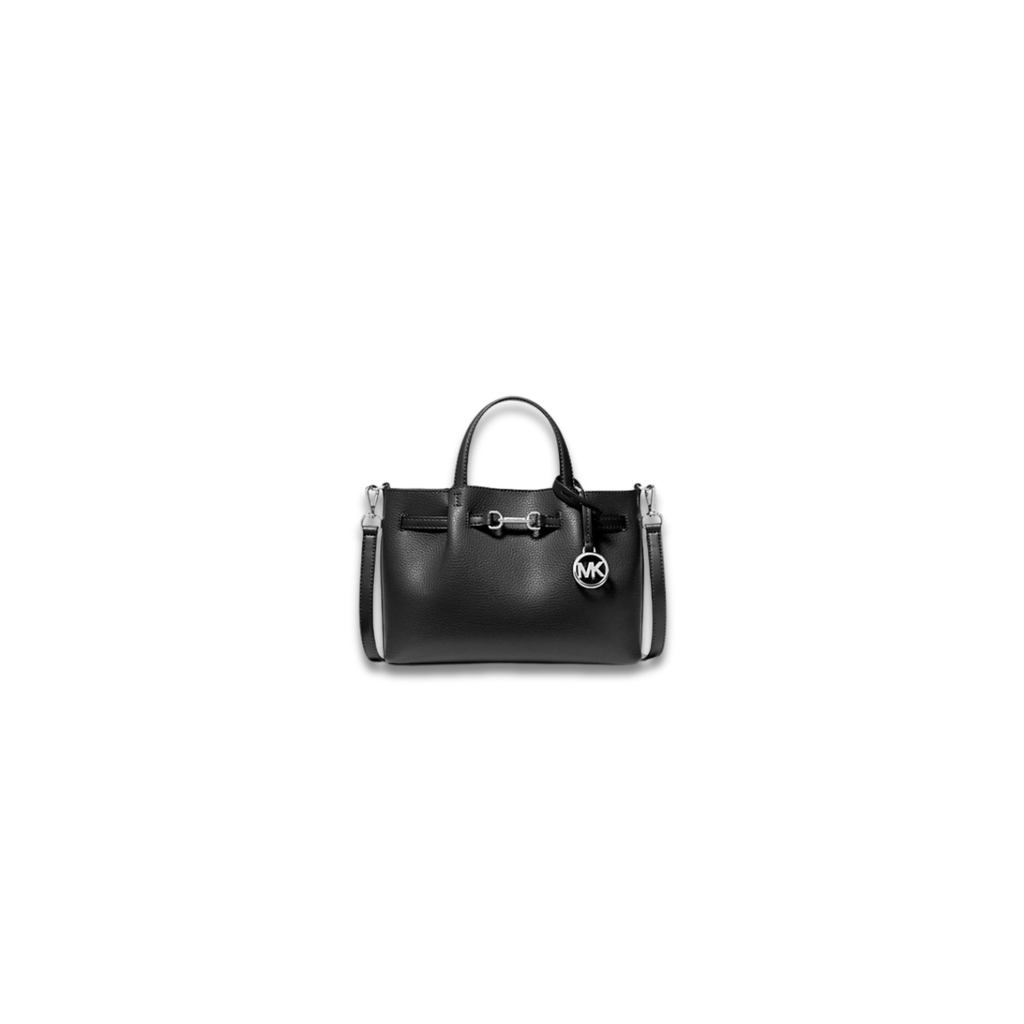 Michael Kors Carson Small Pebbled Leather Satchel Black