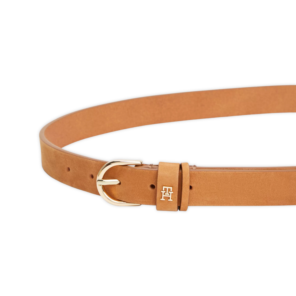 Tommy Hilfiger Essential Monogram Logo Leather Belt