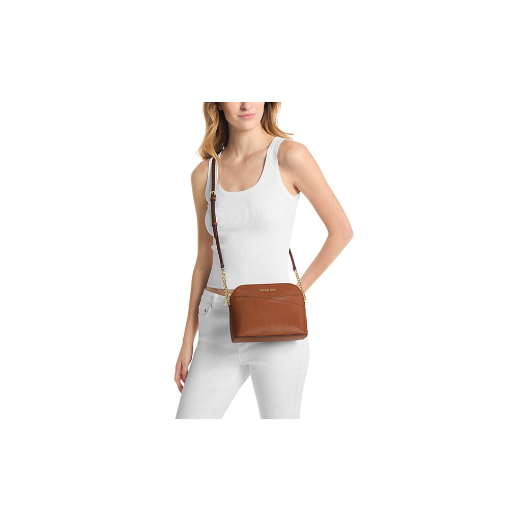 Michael Kors Jet Set Travel Dome Medium Crossbody Bag Luggage