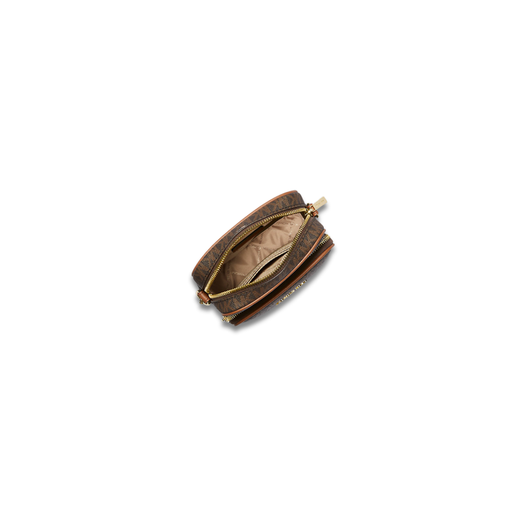 Michael Kors Jet Set Travel Medium Logo Crossbody Bag Brown