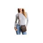 Michael Kors Jet Set Travel Medium Logo Crossbody Bag Brown
