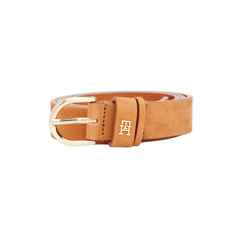 Tommy Hilfiger Essential Monogram Logo Leather Belt