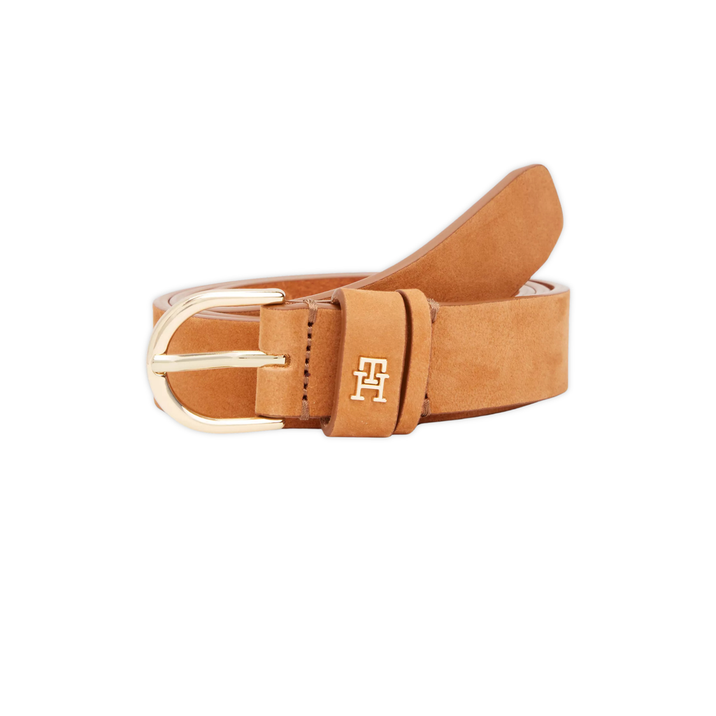 Tommy Hilfiger Essential Monogram Logo Leather Belt