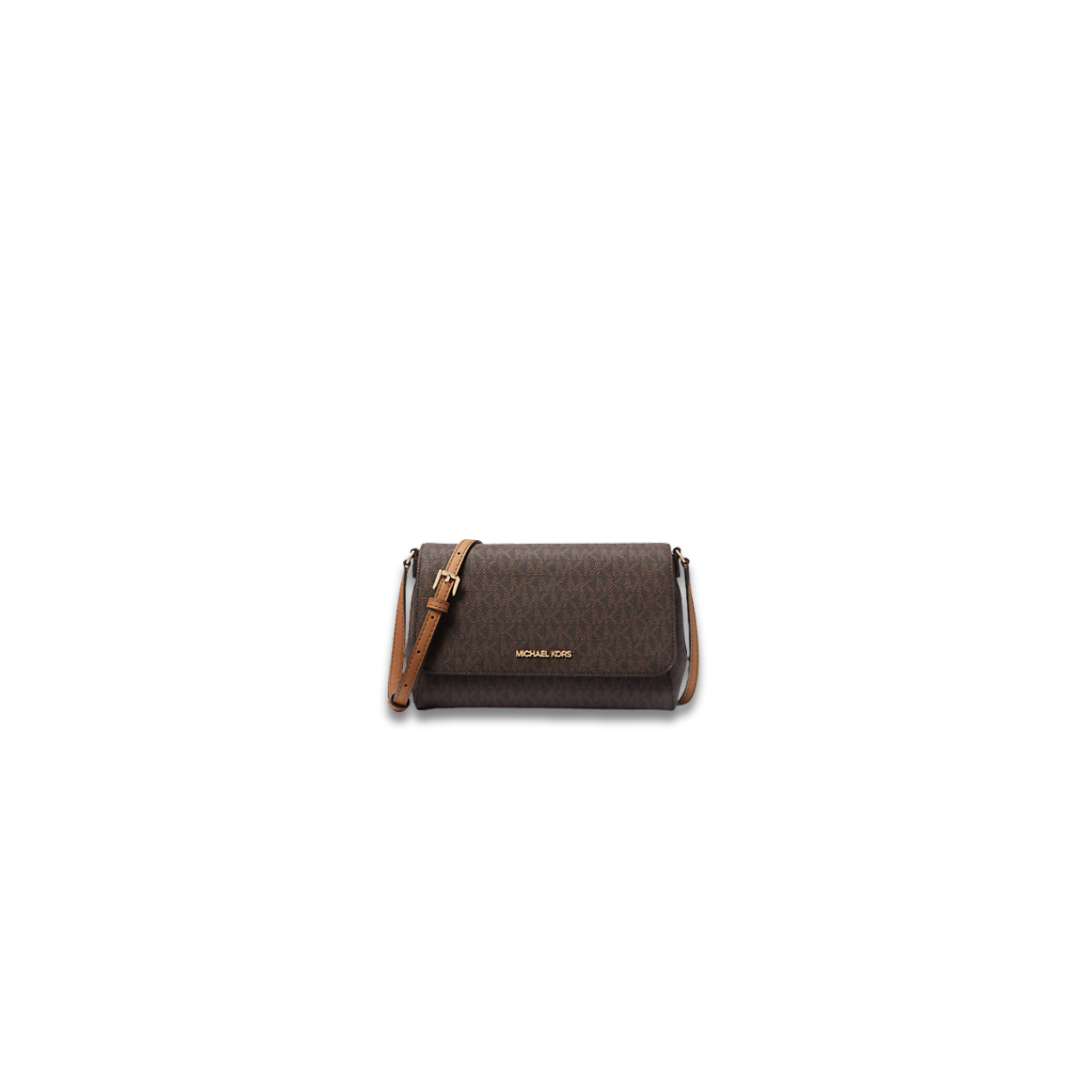 Michael Kors Medium Logo Convertible Crossbody Bag Brown