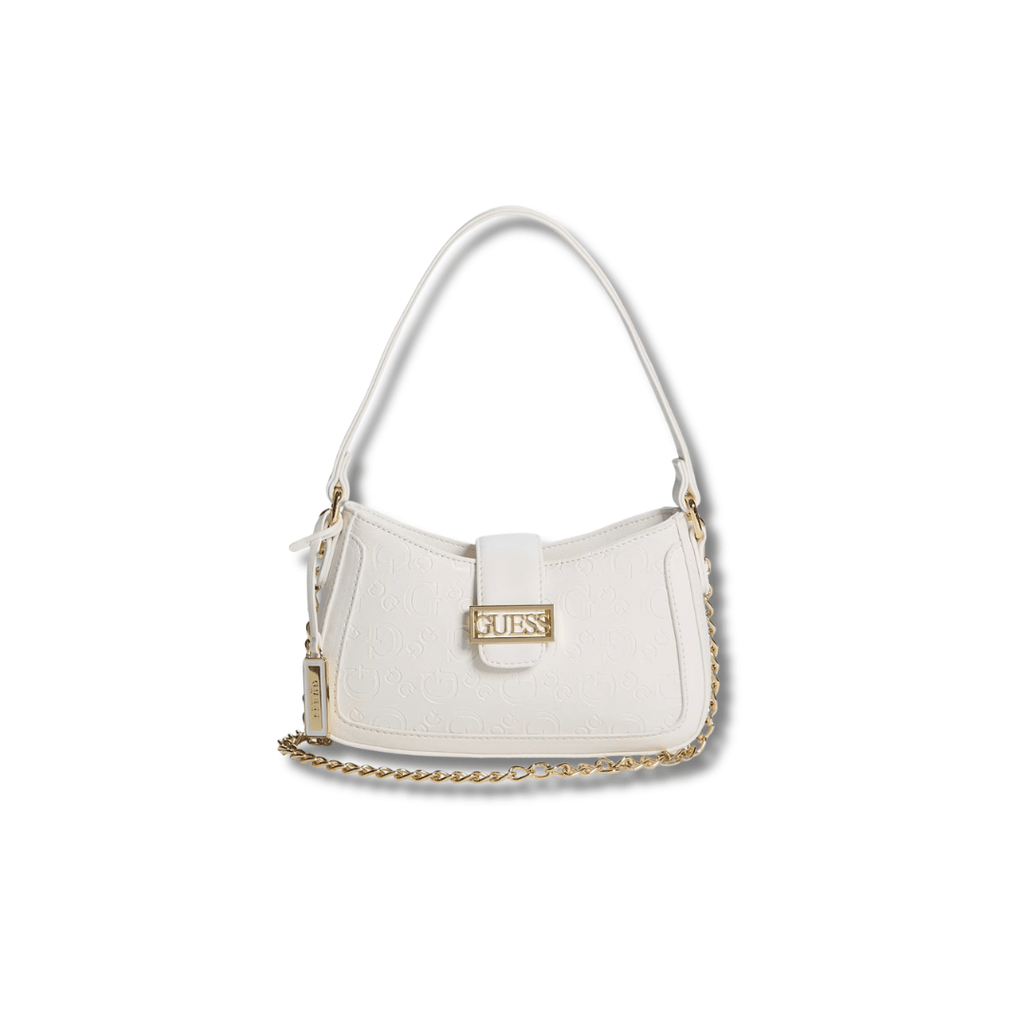 GUESS Sabrina Mini Shoulder Bag White